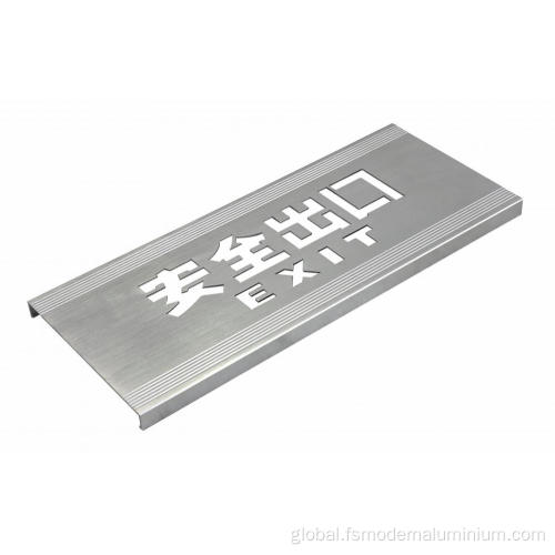 China Custom processed CNC Aluminum Signboard Manufactory